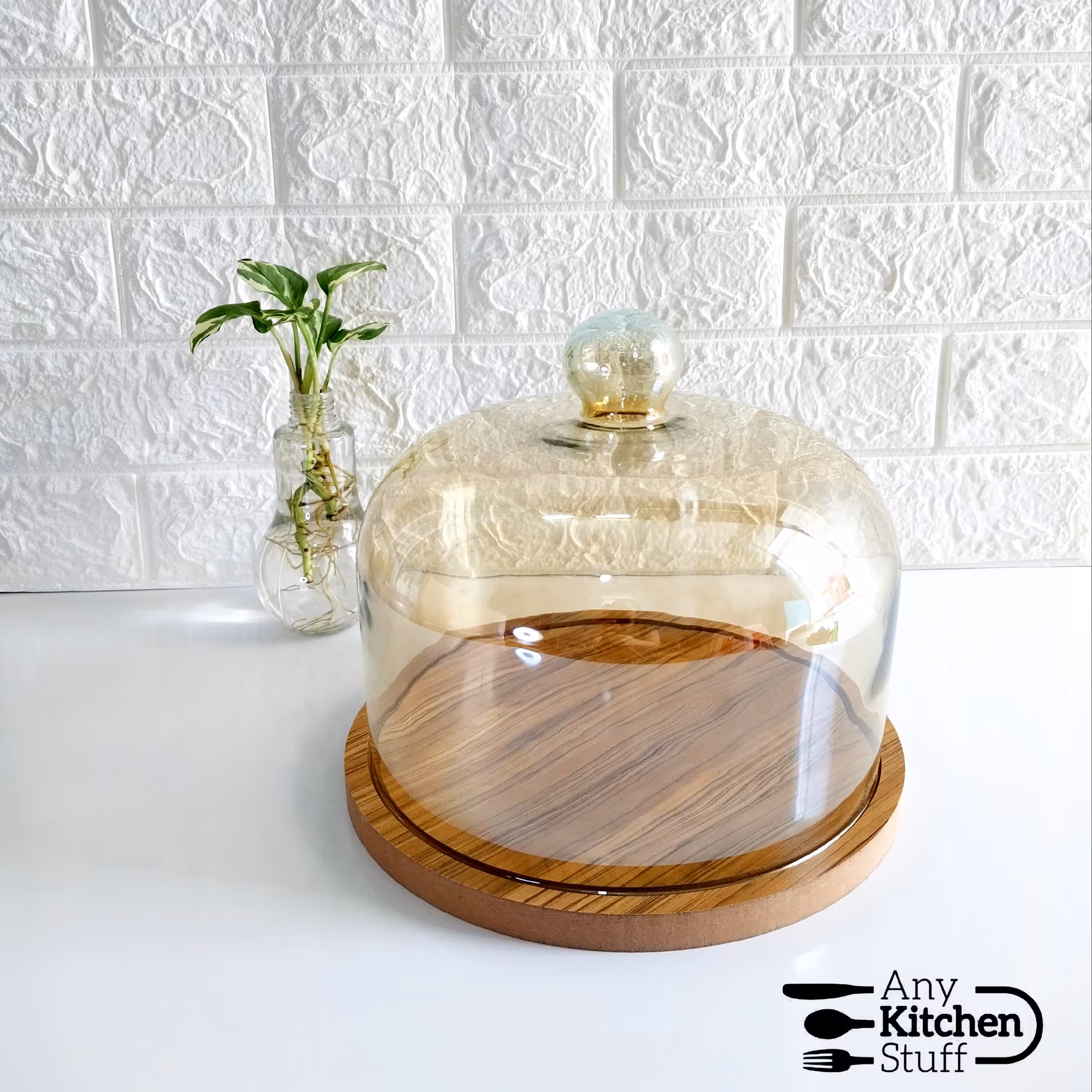 کاپ کیک کف ام دی اف درب شیشه ای قطر 25 و ارتفاع 25