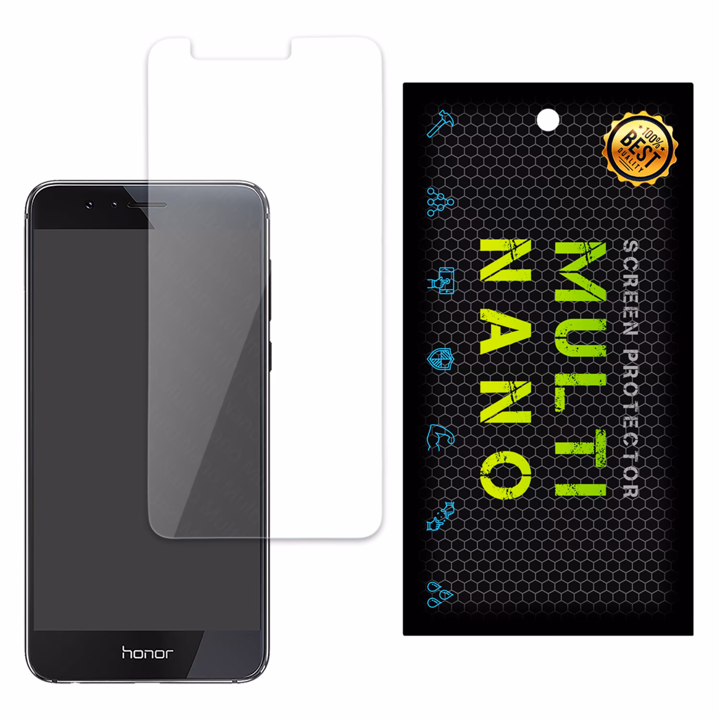محافظ صفحه نمایش مولتی نانو مدل Pro مناسب برای گوشی موبایل هوآوی Honor 8