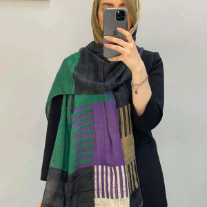 شال نخی منگوله دار بهاره