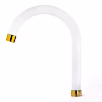 علمک شیر ظرفشویی سفید طلایی