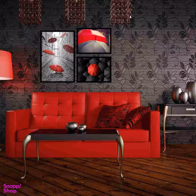 تابلو بکلیت طرح چتر مدل دکوراتیو B-234 مجموعه 3 عددی