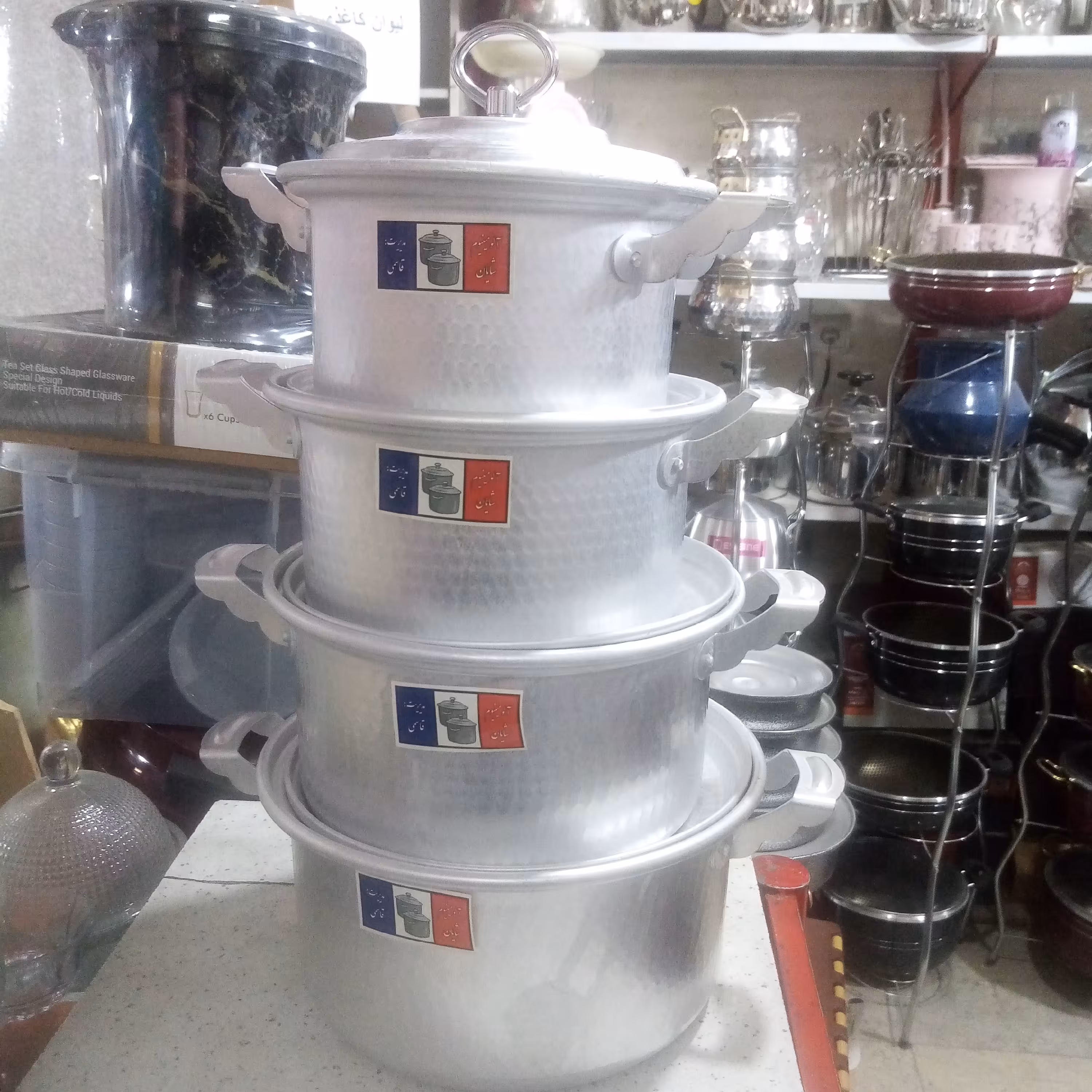 سرویس قابلمه دسته دار 8پارچه روحی ضخیم