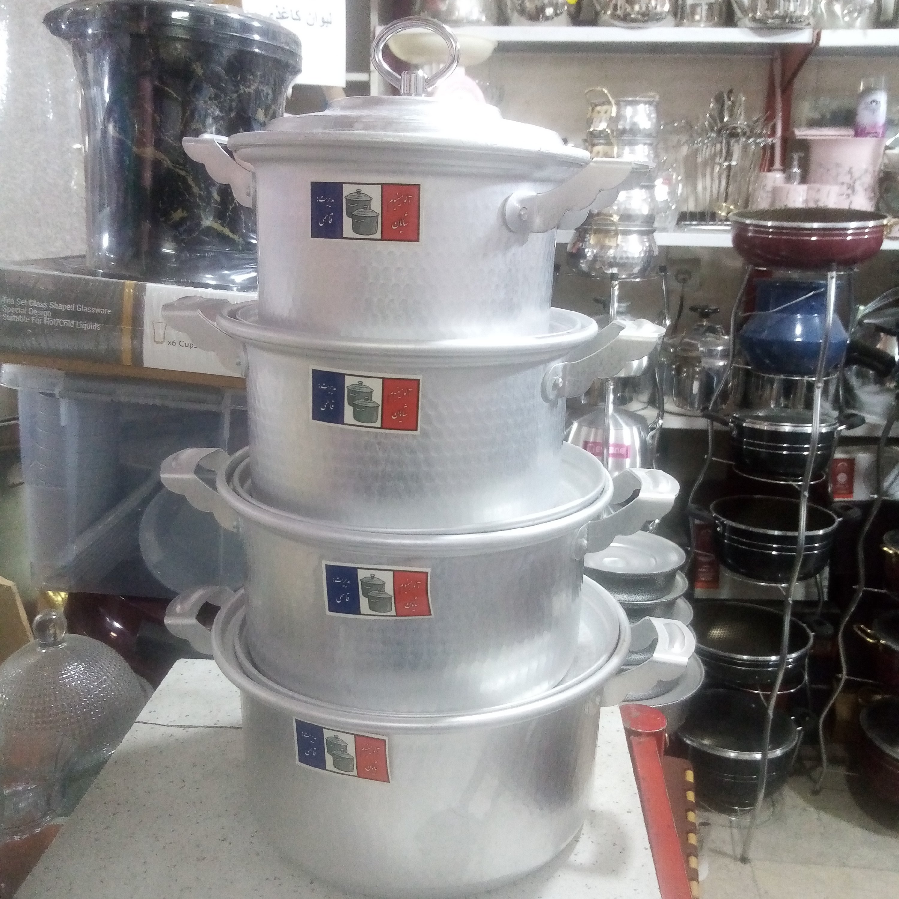 سرویس قابلمه دسته دار 8پارچه روحی ضخیم