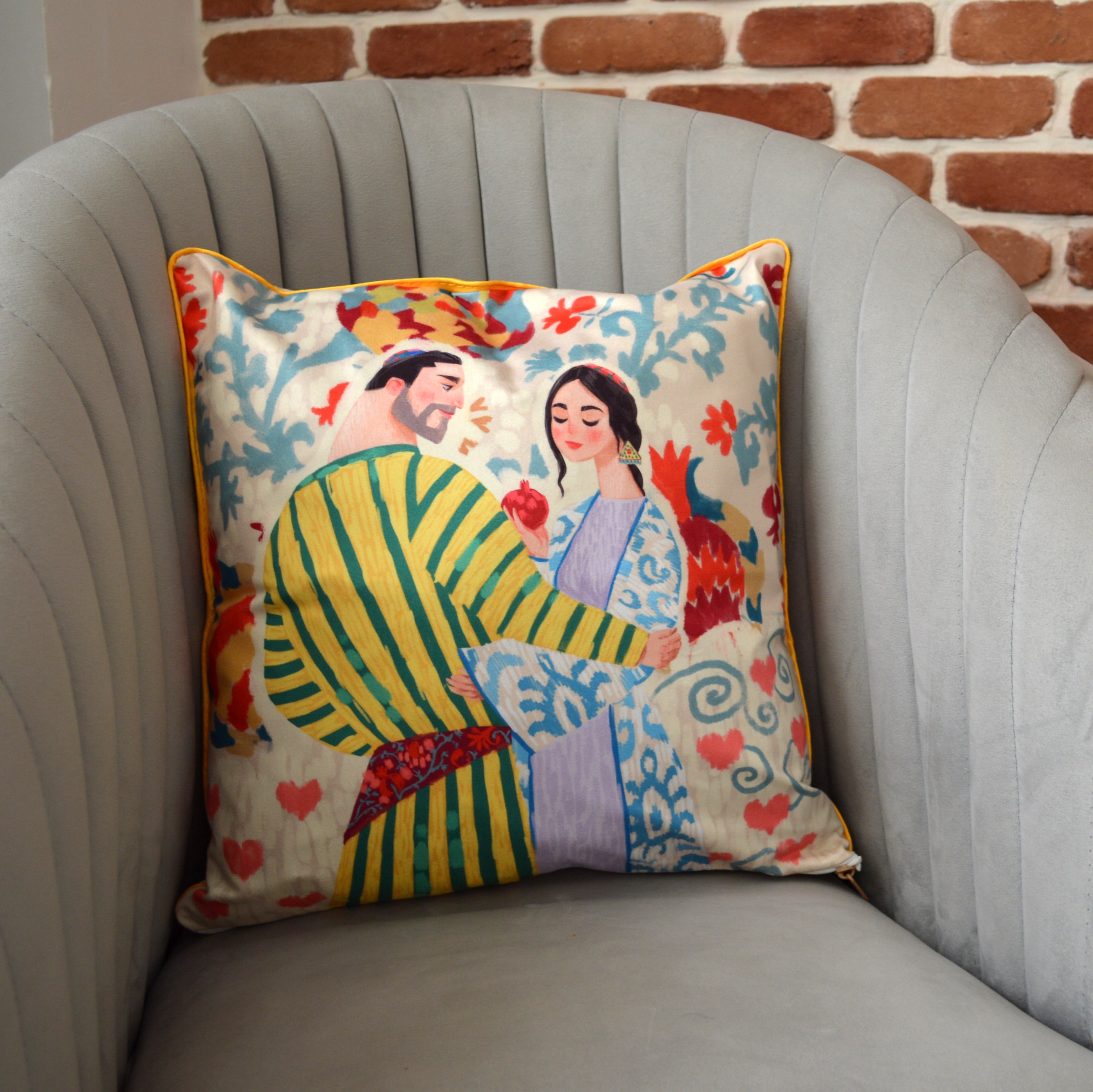 کوسن هنری طرح خسرو و شیرین