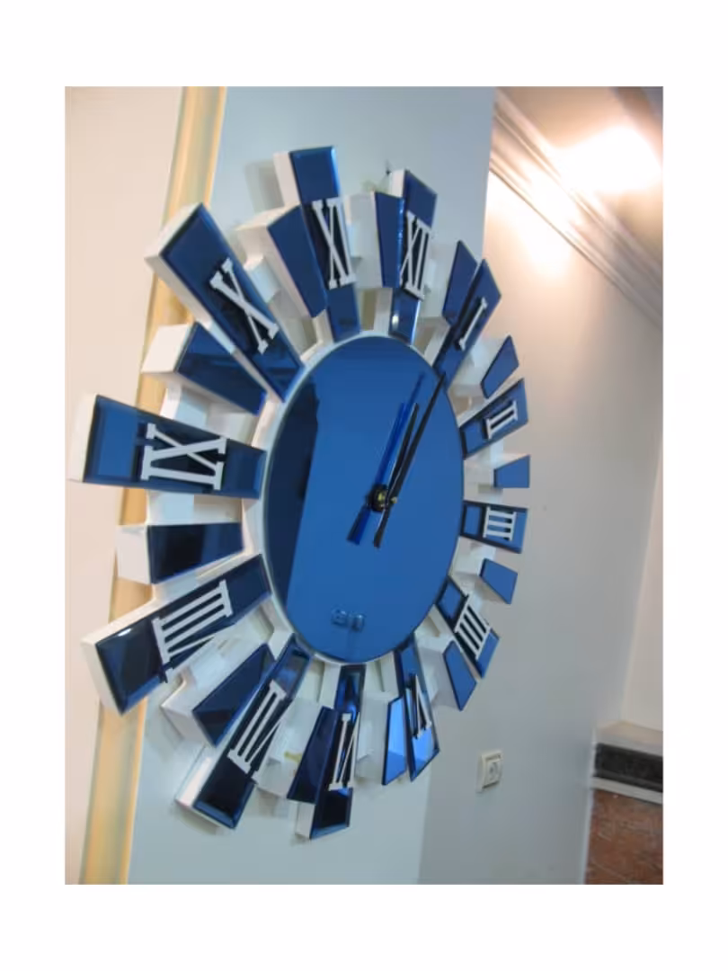 ساعت دیواری خورشیدی مدل k1 آبی