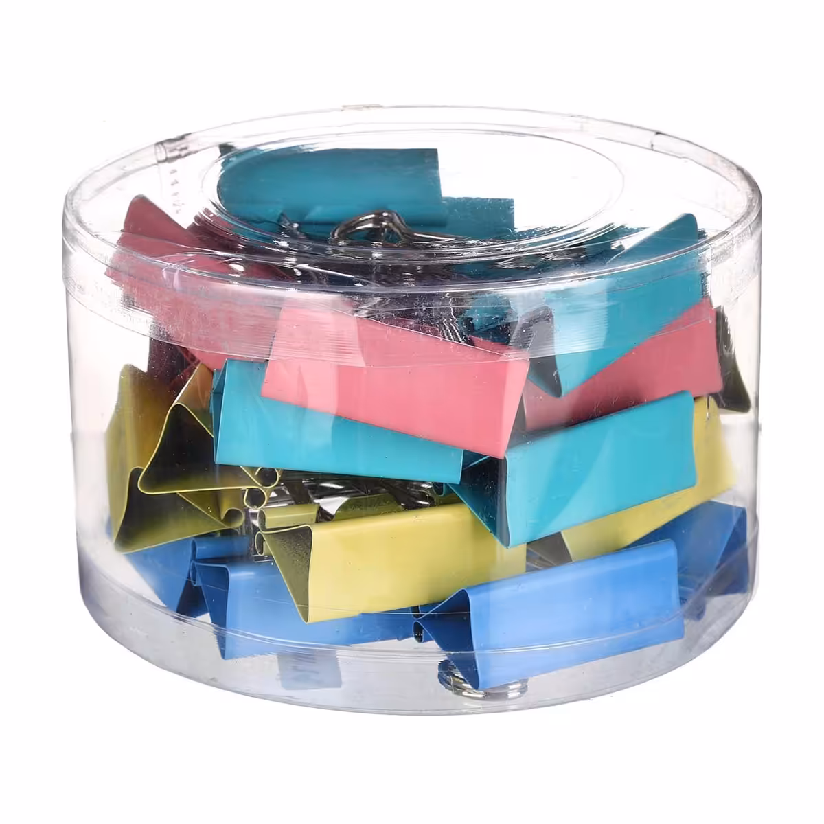 گیره دوبل رنگی سایز 40 میلی متر بسته 24 عددی