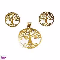 نیم ست طلا 18 عیار کانیار گالری مدل M885