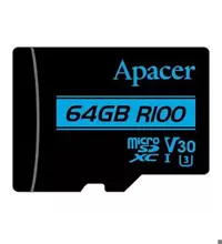 کارت حافظه microSDXC اپیسر مدل V30 R100 کلاس 10 استاندارد UHS-I U3 ظرفیت 64 گیگابایت