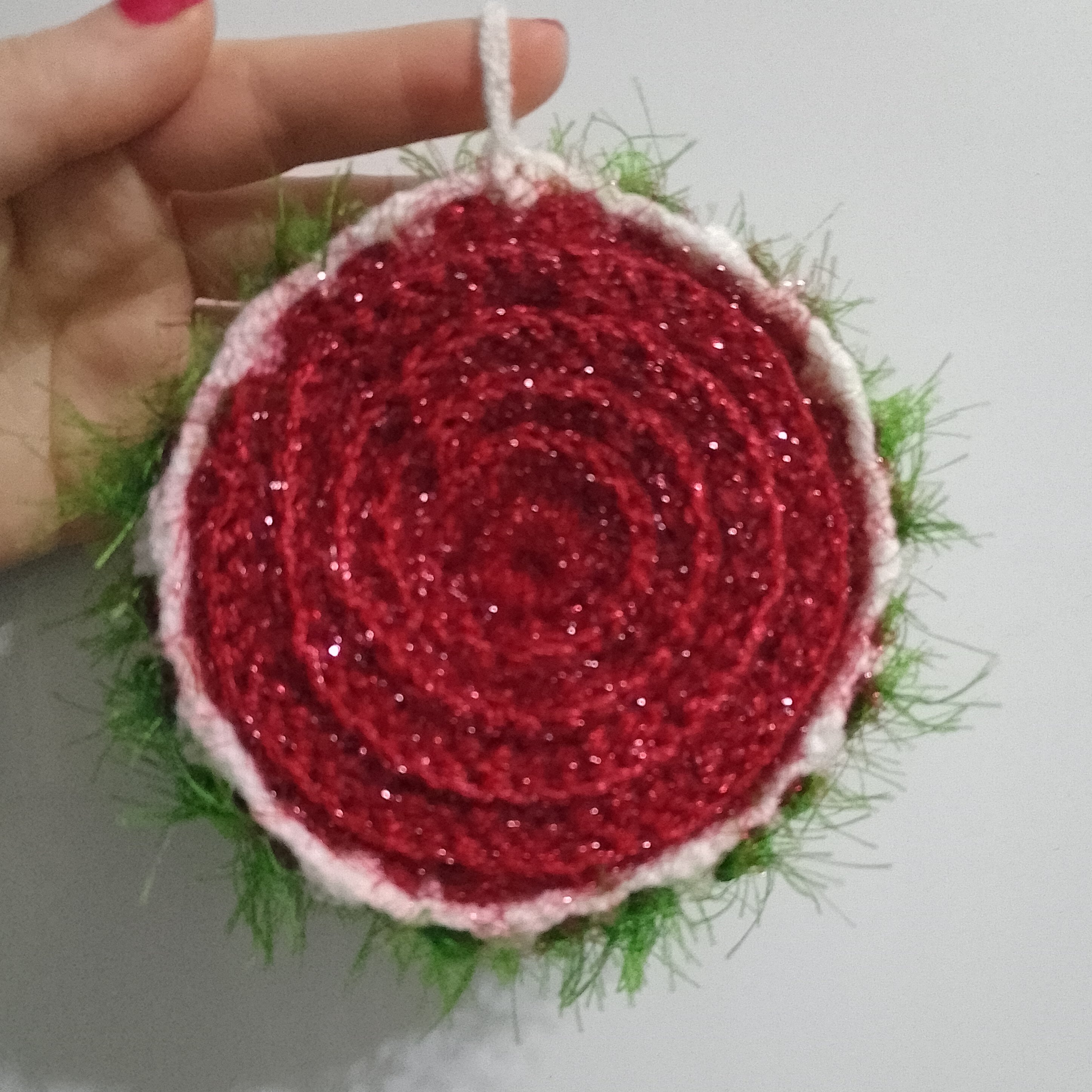 اسکاج بافتنی گرد دو طرفه آویز دار