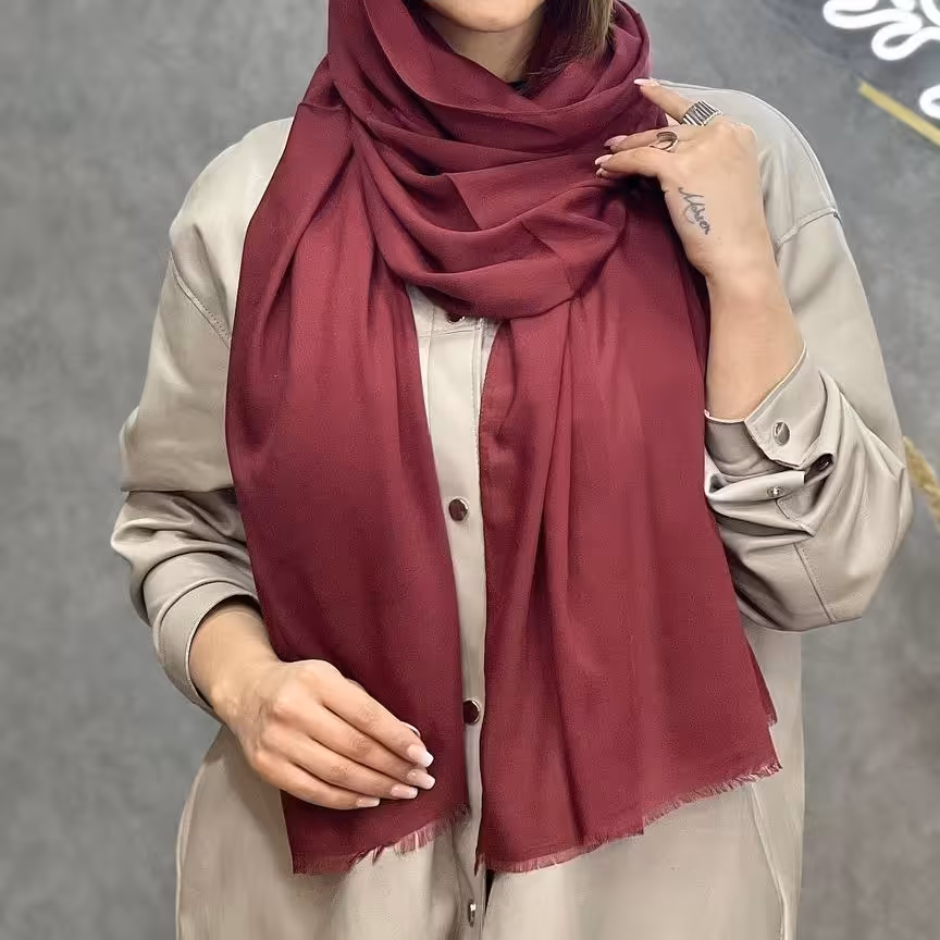 شال ساده سوپرنخ 2,10*75 در 12 رنگ