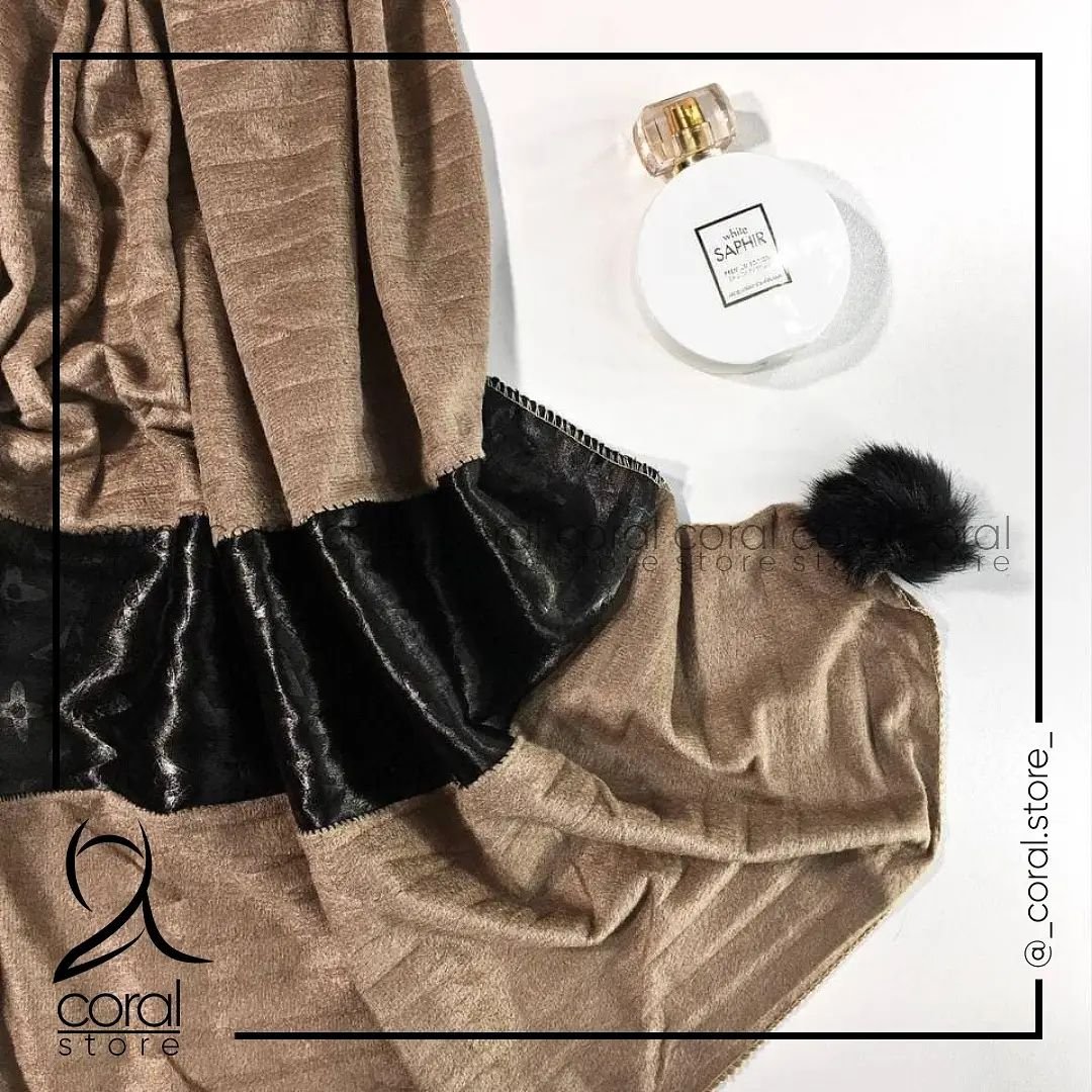 شال مخمل موهر چرمی ظریف پائیزه