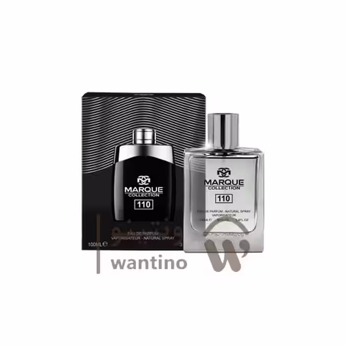 عطر ادکلن مردانه مون بلان لجند فراگرنس ورد مارکویی کالکشن کد 110 (Fragrance World Marque Mont Blanc Legend) حجم 100 میل