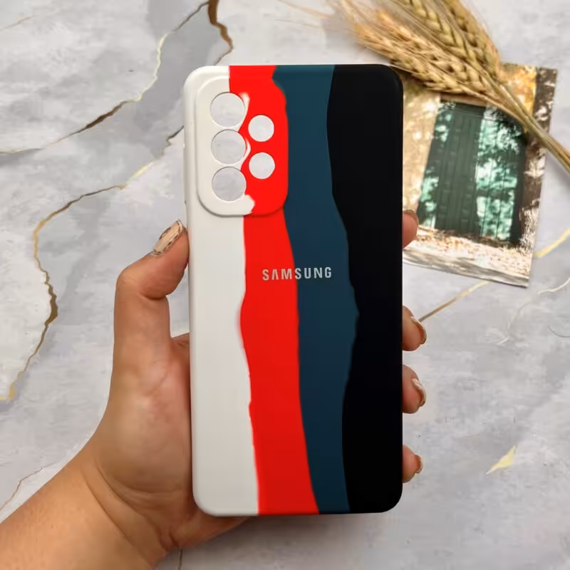 قاب گوشی Galaxy A73 5G  سیلیکونی رنگین کمانی کد 83256