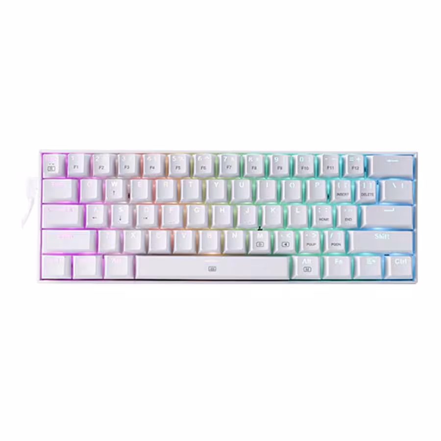 قیمت و خرید کیبورد باسیم ردراگون مدل DragonBorn K630 White RED Switch | یاس ارتباط