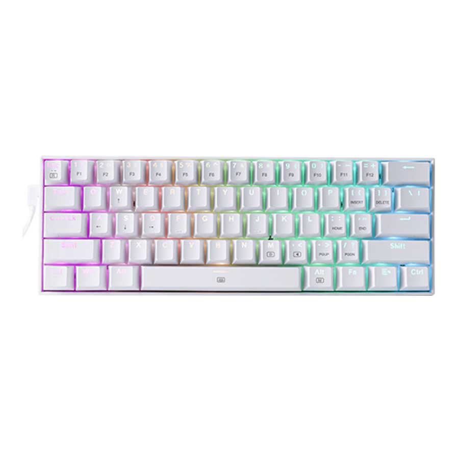 قیمت و خرید کیبورد باسیم ردراگون مدل DragonBorn K630 White RED Switch | یاس ارتباط