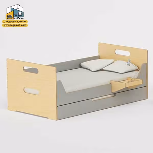 تخت خواب نوجوان مدل BTP09 - فروشگاه سه گامه