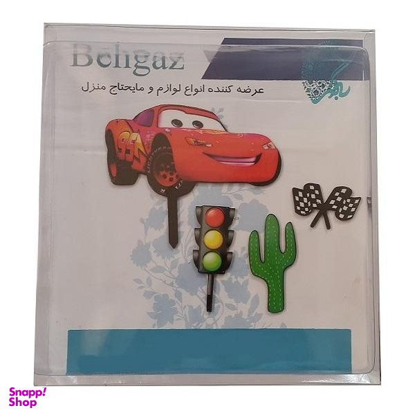 تاپر تزیین کیک به گز مدل مک کویین مجموعه 4 عددی