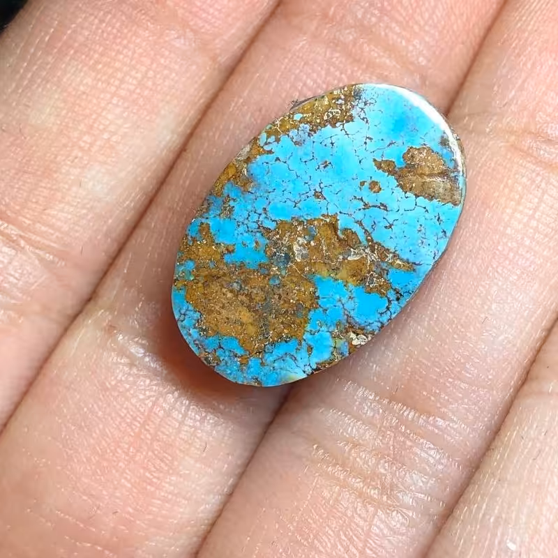 نگین فیروزه نیشابوری کاملا طبیعی بسیار فاخر محشر  سایز مدالی تراش بیضی
کد محصول 240
