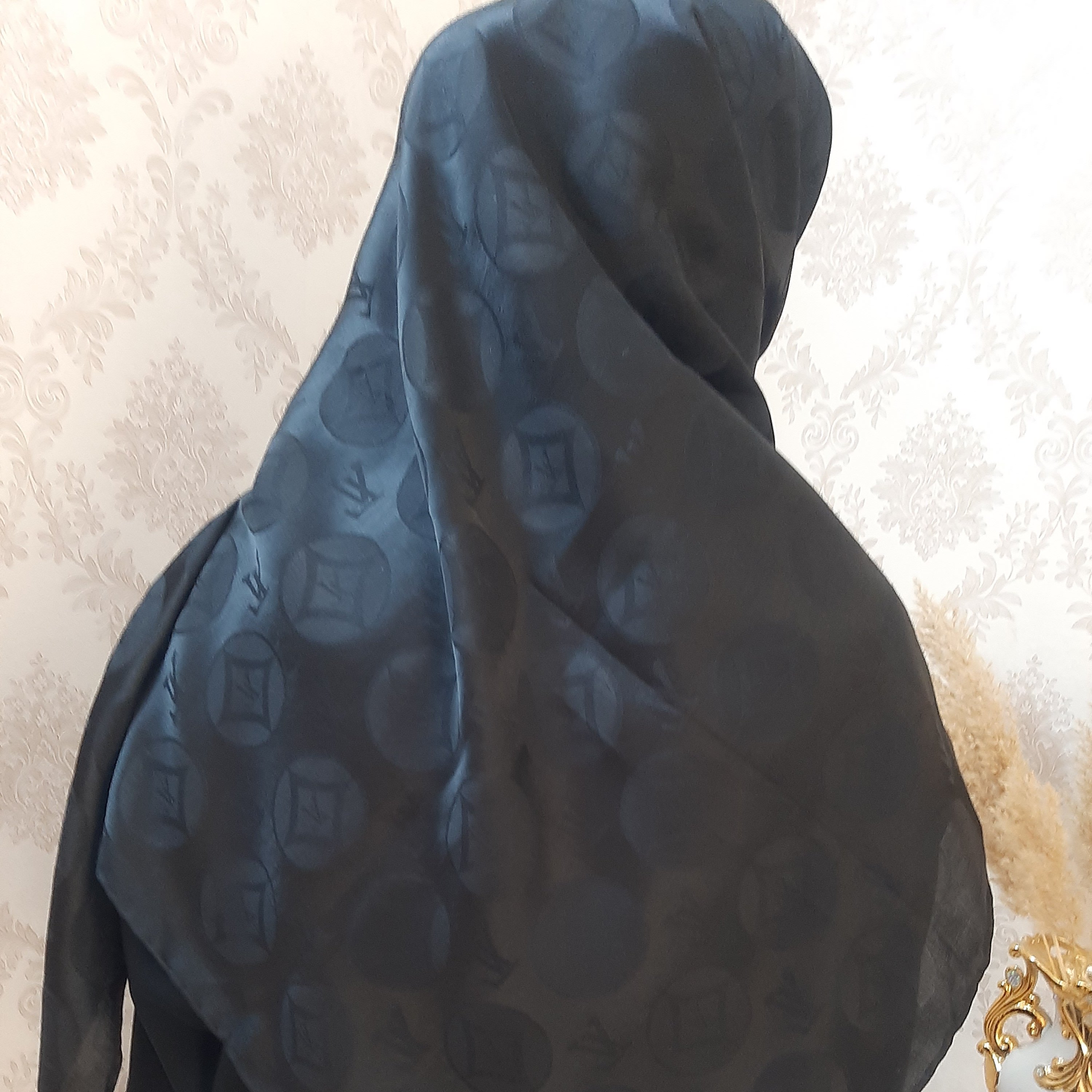روسری مشکی مجلسی
