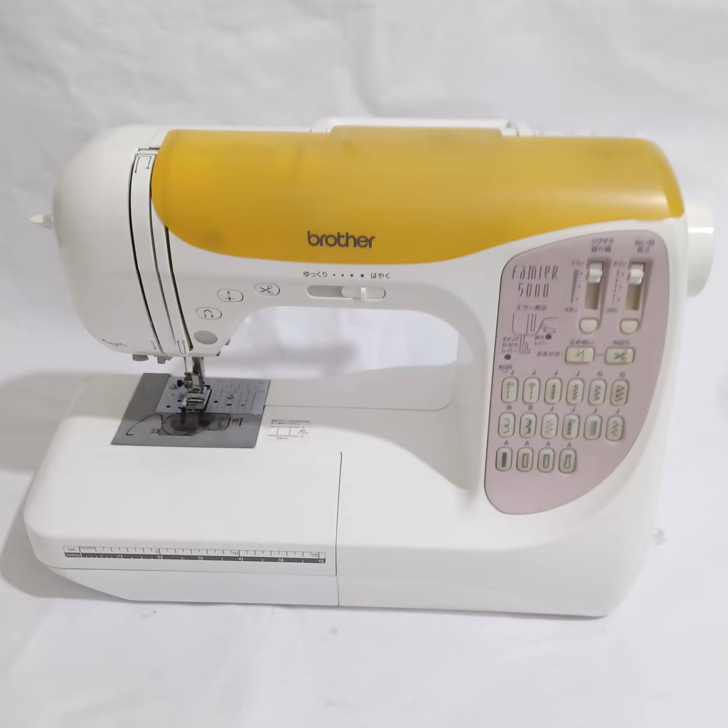 چرخ خیاطی برادر مدلfamier5000با 16 مدل دوخت و سر نخ زن اتومات