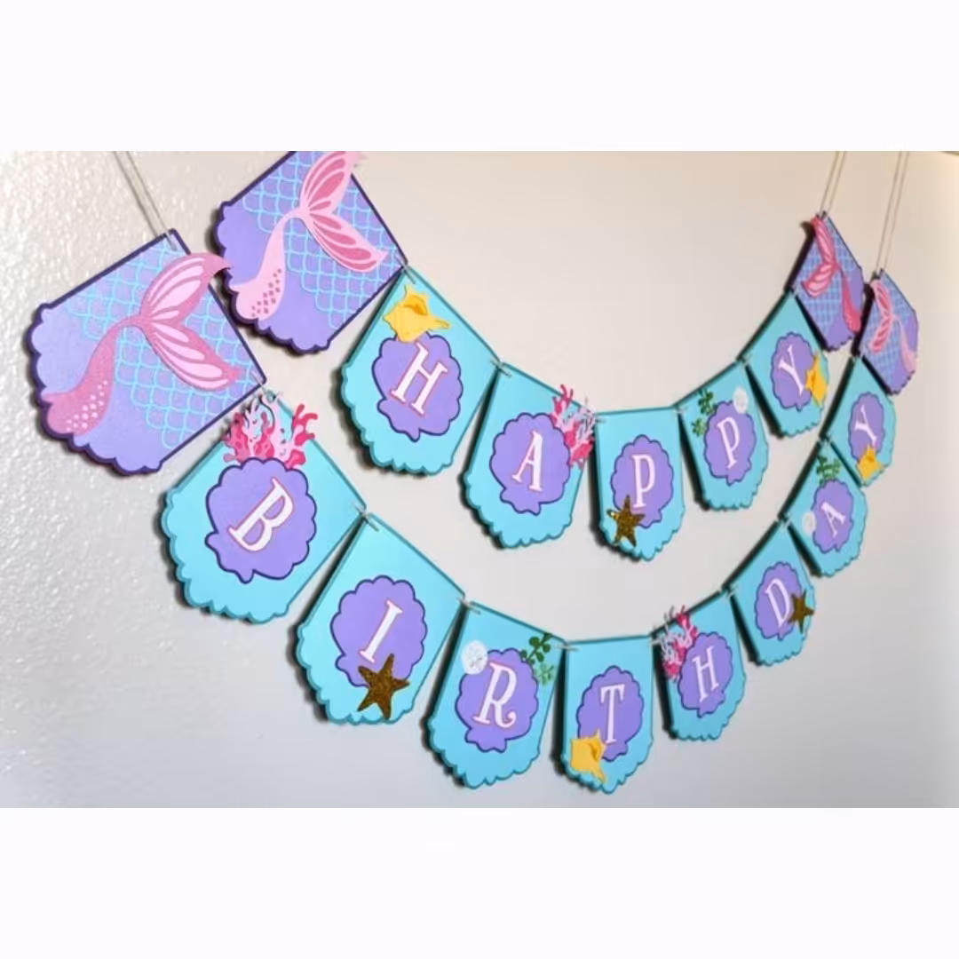 ریسه دستسازه  گیفت برجسته تم دخترانه پری دریای