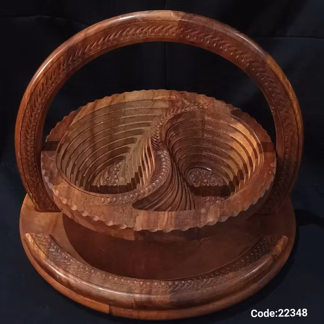 شکلات خوری هندی چوبی 