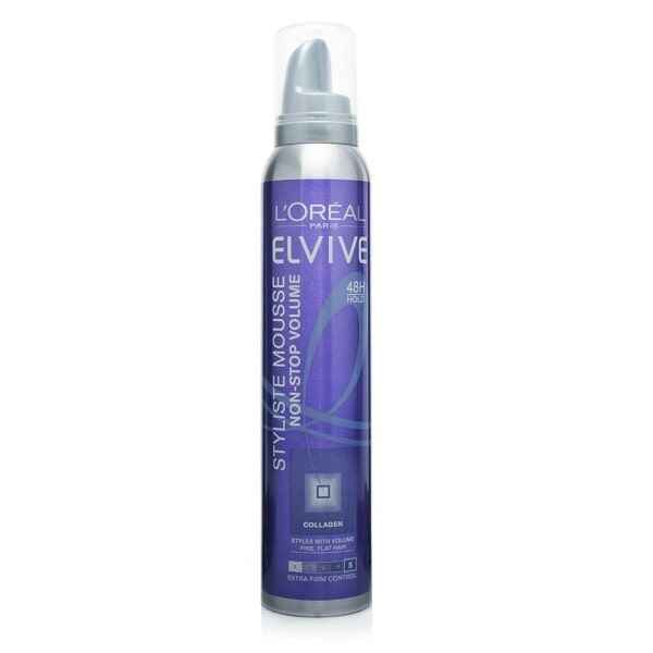 موس مو حالت دهنده و حجم دهنده لورال Loreal سری الوایو Elvive مدل Non-Stop Volume حجم 200 میل