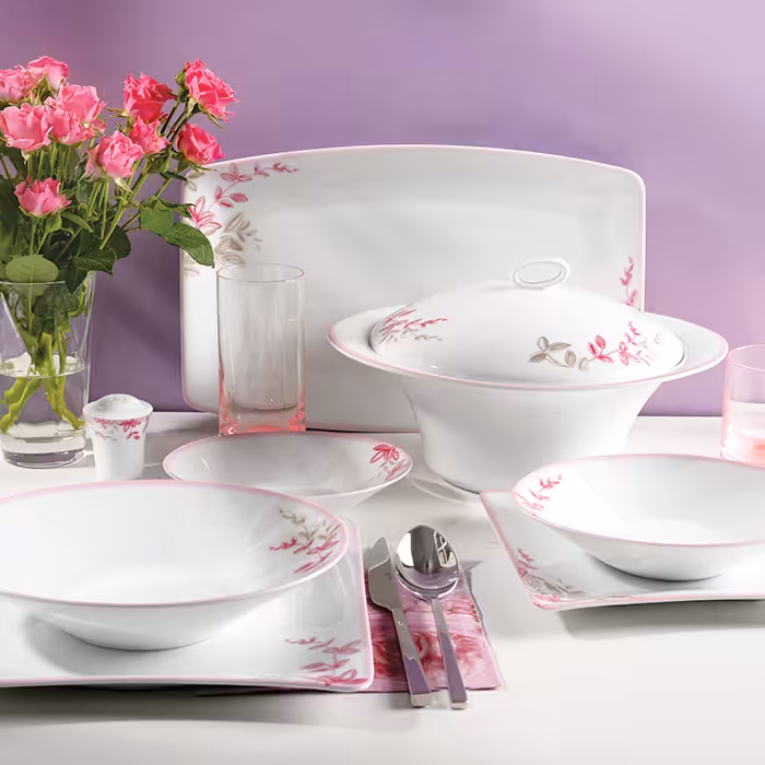 سرویس چینی زرین 12 نفره کامل بهاران (97 پارچه)