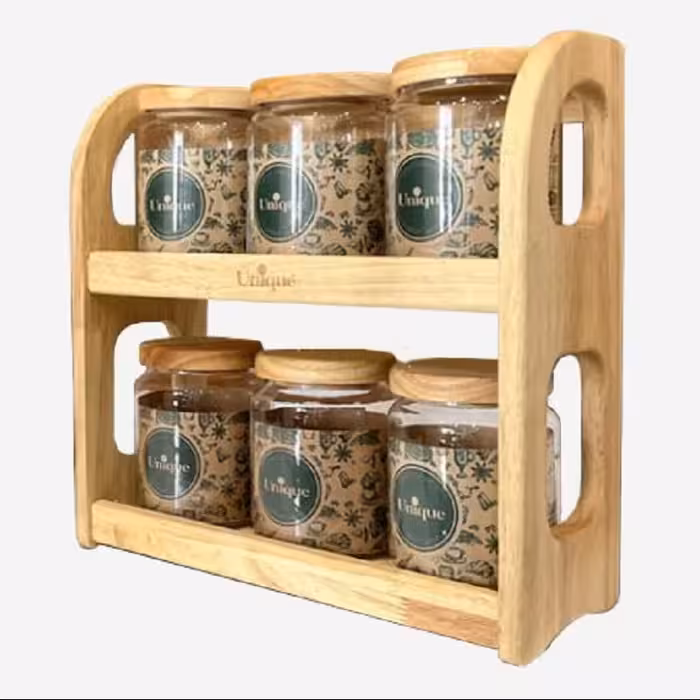 ست بانکه 6تایی چوبی یونیک 6127