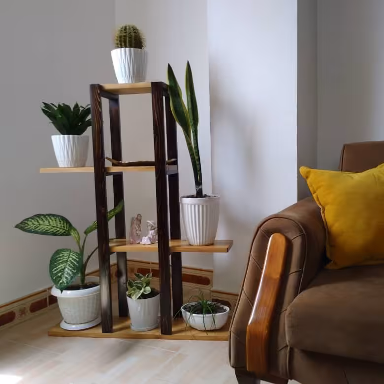 استند گل و عکس و لوازم دکوری تمام چوبی ضد آب دورنگ (پس کرایه)