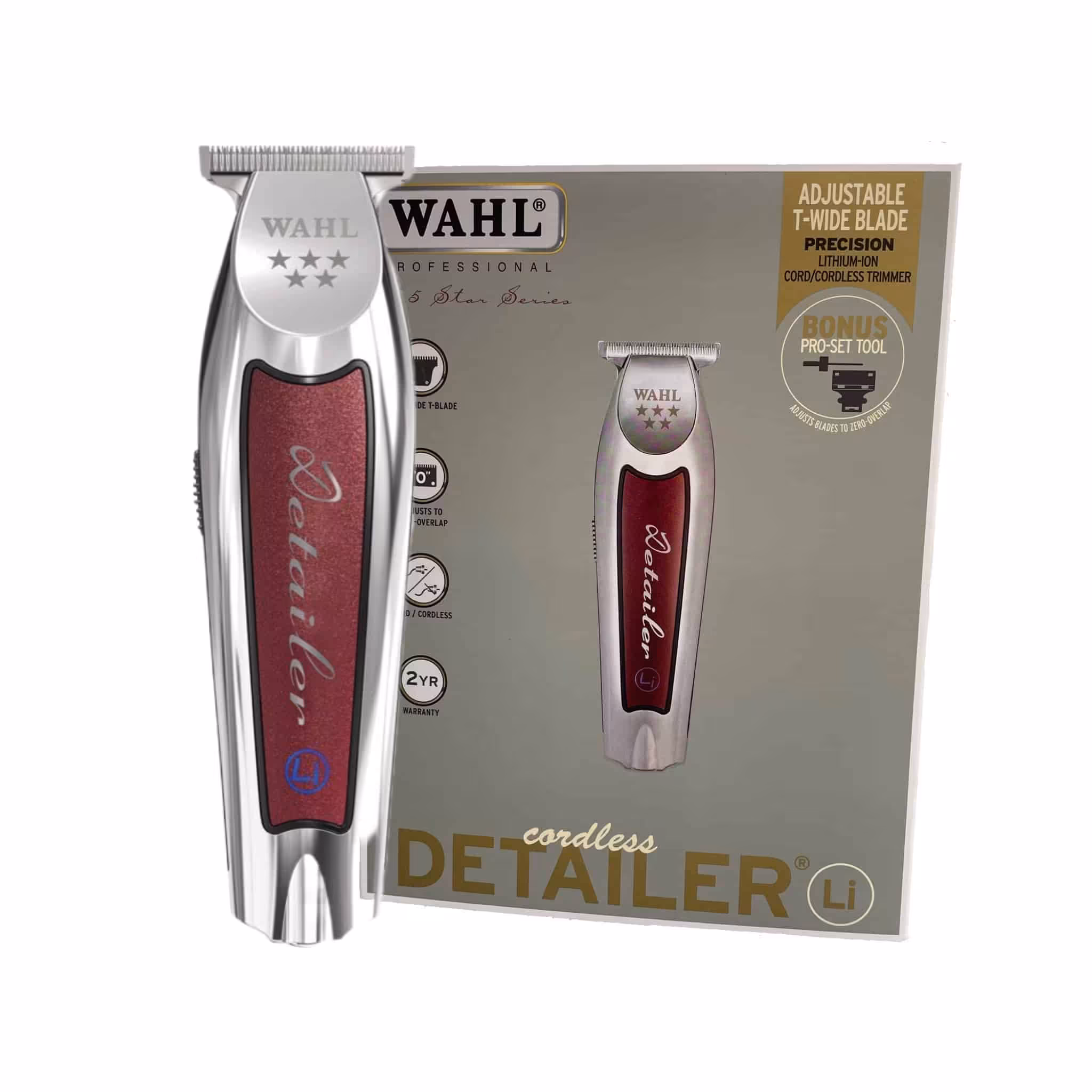 ماشین اصلاح شارژی وال دیتیلر لی Wahl 5-Star Cord/Cordless Detailer Li 8171(سفارش اروپا) دارای 26 ماه گارانتی