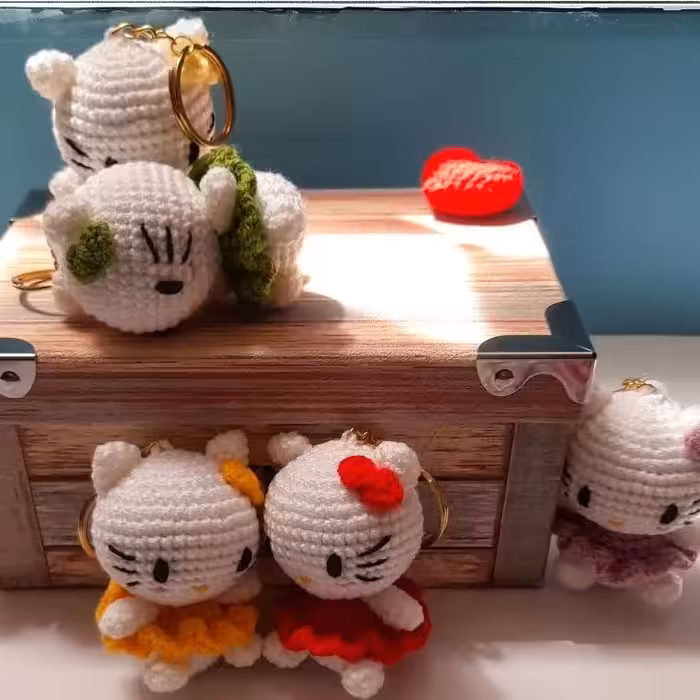 جاسویچی واویز دخترونه کیتی دستباف ناری