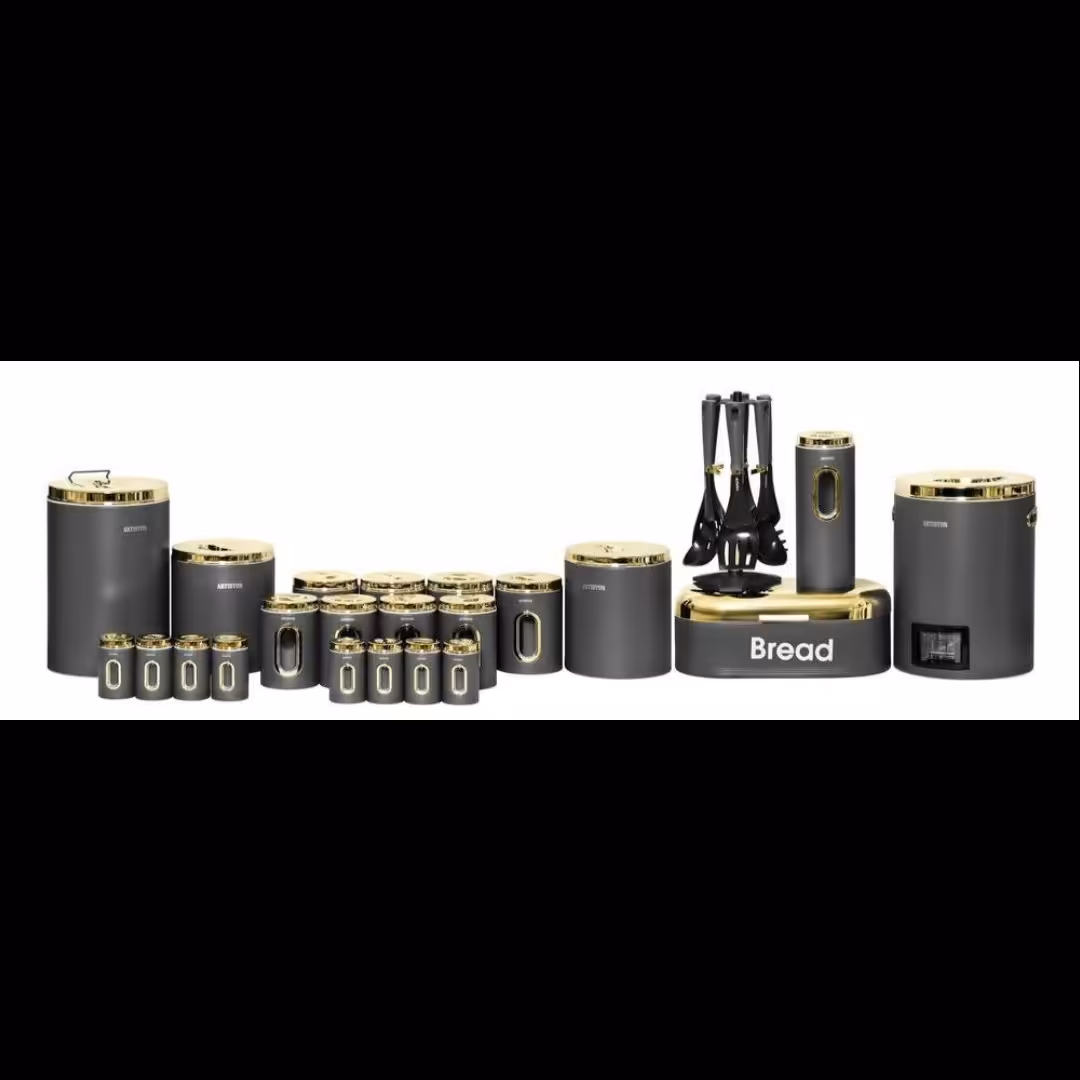 سرویس آشپزخانه 29 پارچه نوک مدادی درب طلایی 