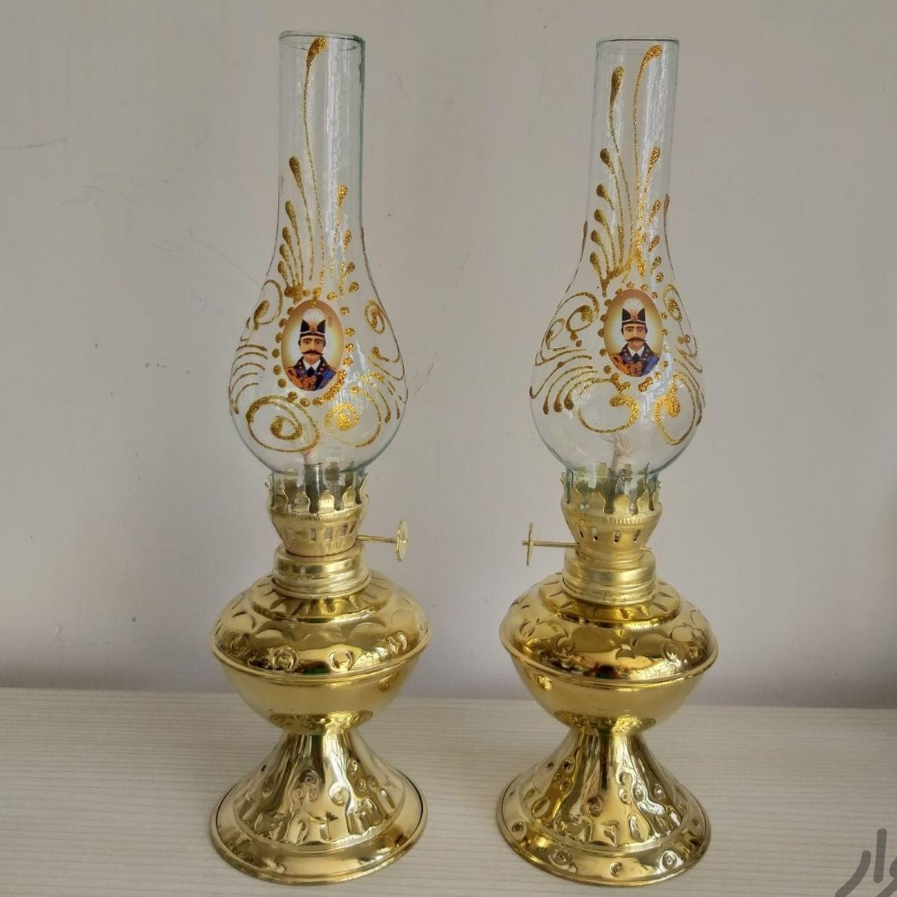 چراغ گرد سوز طرح برنز