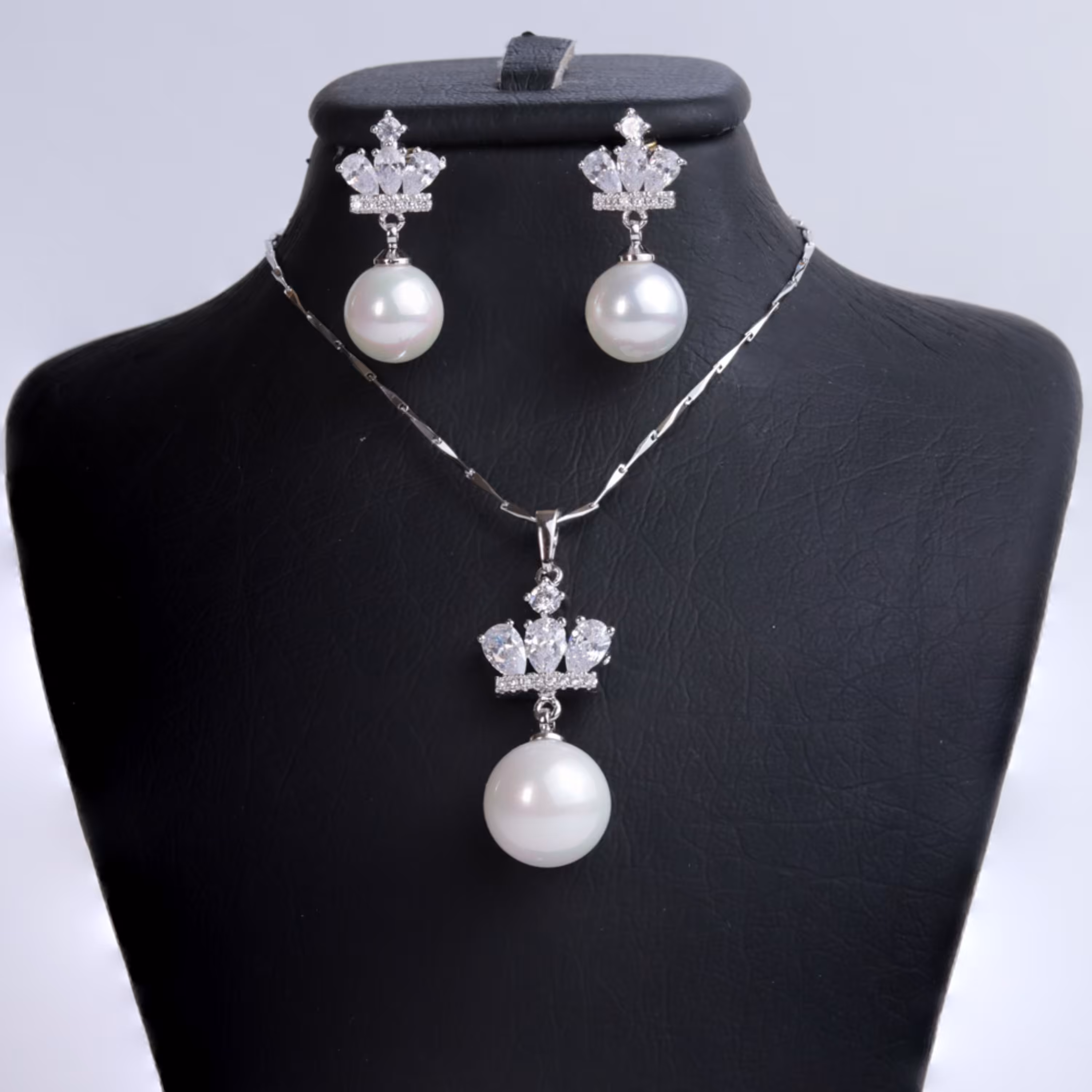 نیم ست تاج و مروارید برند ژوپینگ کد 125