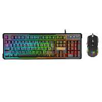 کیبورد و ماوس مخصوص بازی گرین مدل GKM605 RGB