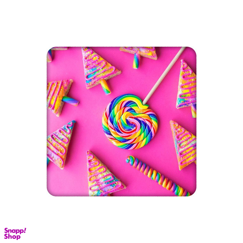 زیرلیوانی طرح پترن آبنبات پاستیلی کد 7908190