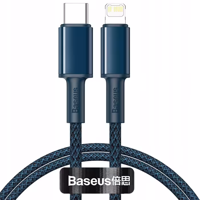 کابل بیسوس 20 واتی Lightning به USB-C مدل High Density Braided CATLGD-03 با طول 1 متر