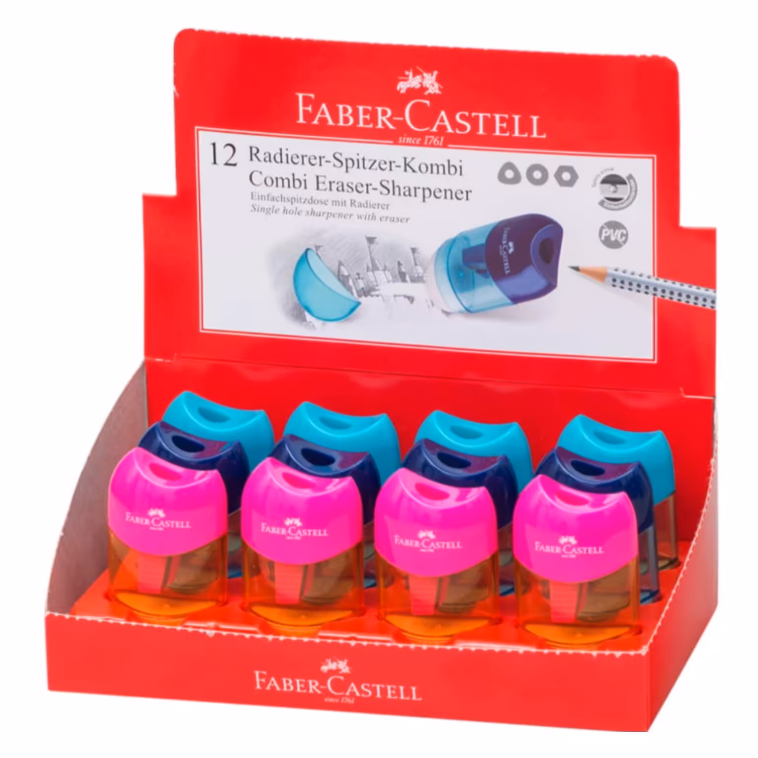 مداد تراش و پاک کن فابر کاستل درجه یک کیفیت اصلی