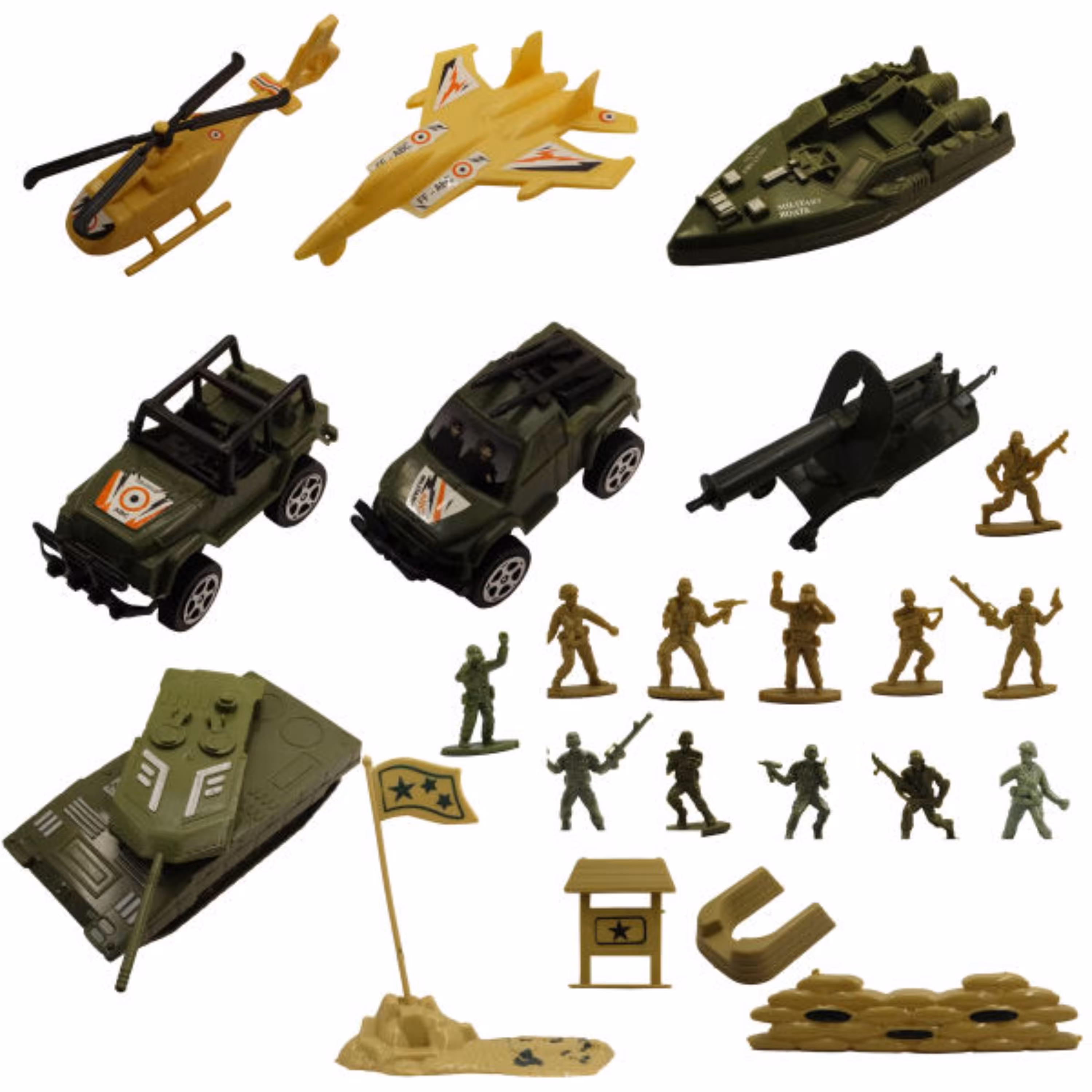 اسباب بازی مدل پادگان مجموعه 23 عددی