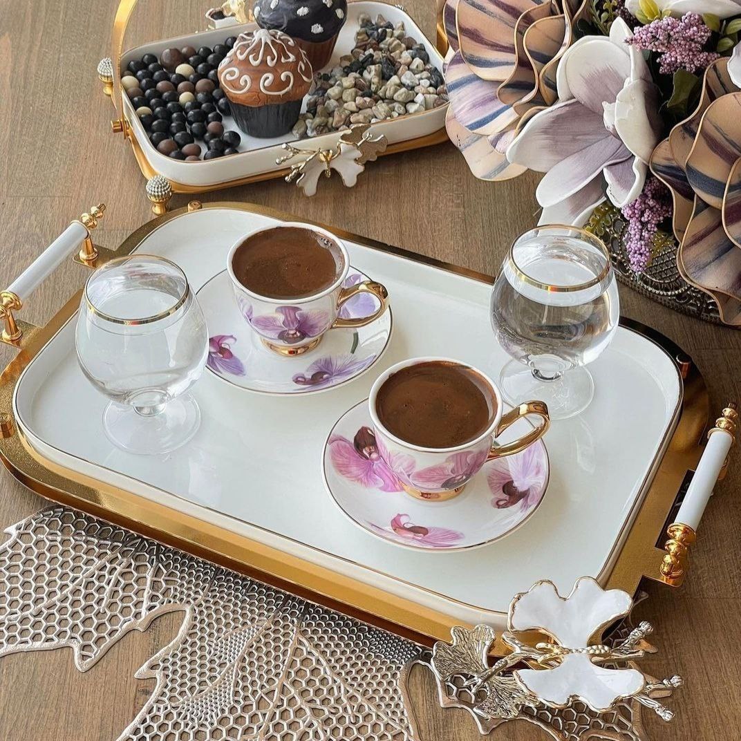 ظرف سرو مستطیل دو دسته سایز بزرگ