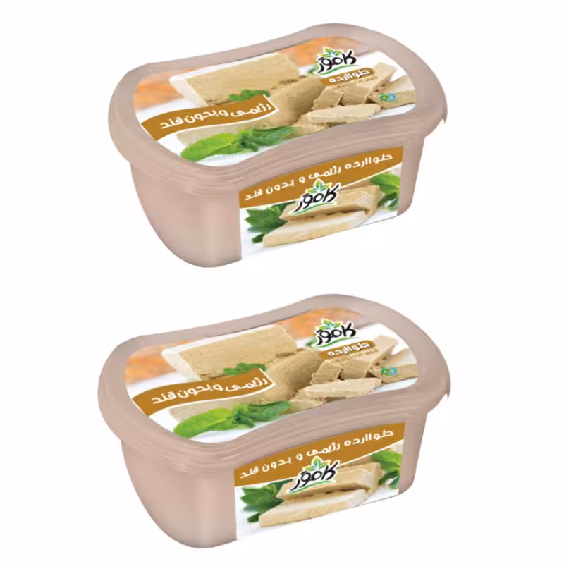 حلوا ارده رژیمی بدون قند کامور - 170 گرم بسته 2 عددی