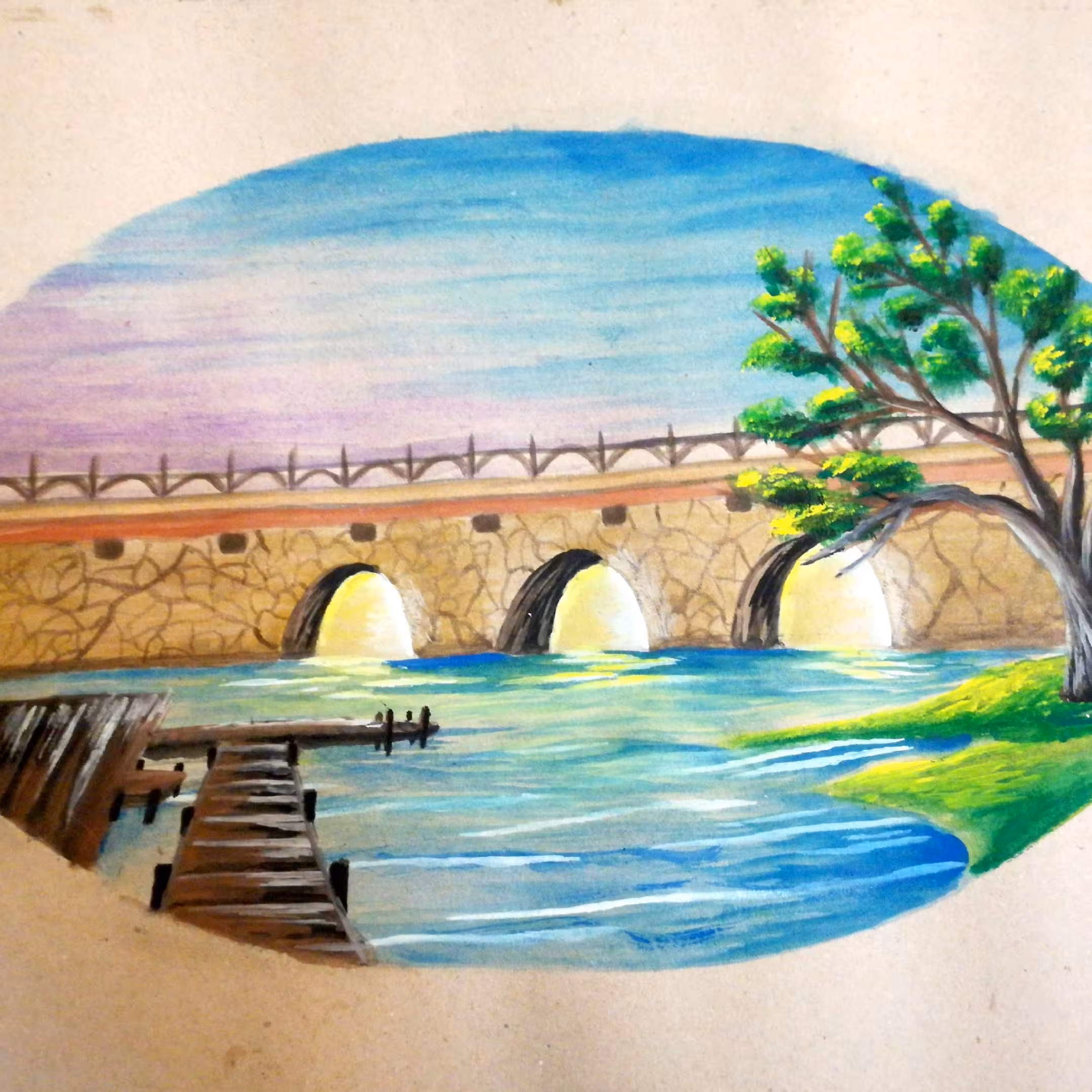 نقاشی منظره..