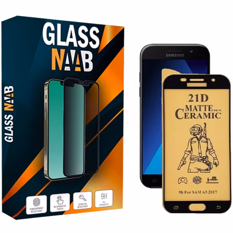 گلس مات سرامیکی سامسونگ samsung A5 2017 محافظ صفحه نمایش a520 -  galaxy a5 2017 خشگیر ضد لکه A520