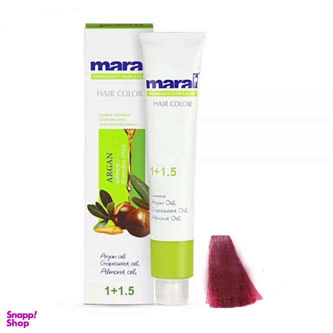 رنگ مو مارال (Maral) شماره 6961 رنگ قرمز مخملی حجم 100 میلیلیتر