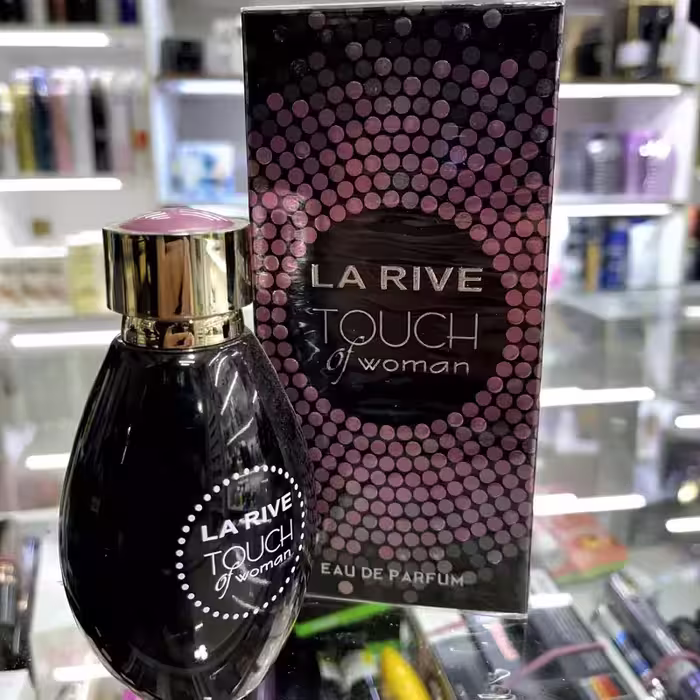 ادو پرفیوم زنانه لاریو مدل touch of woman حجم 90 میلی لیتر با رایحه گرم و شیرین | amazonchi