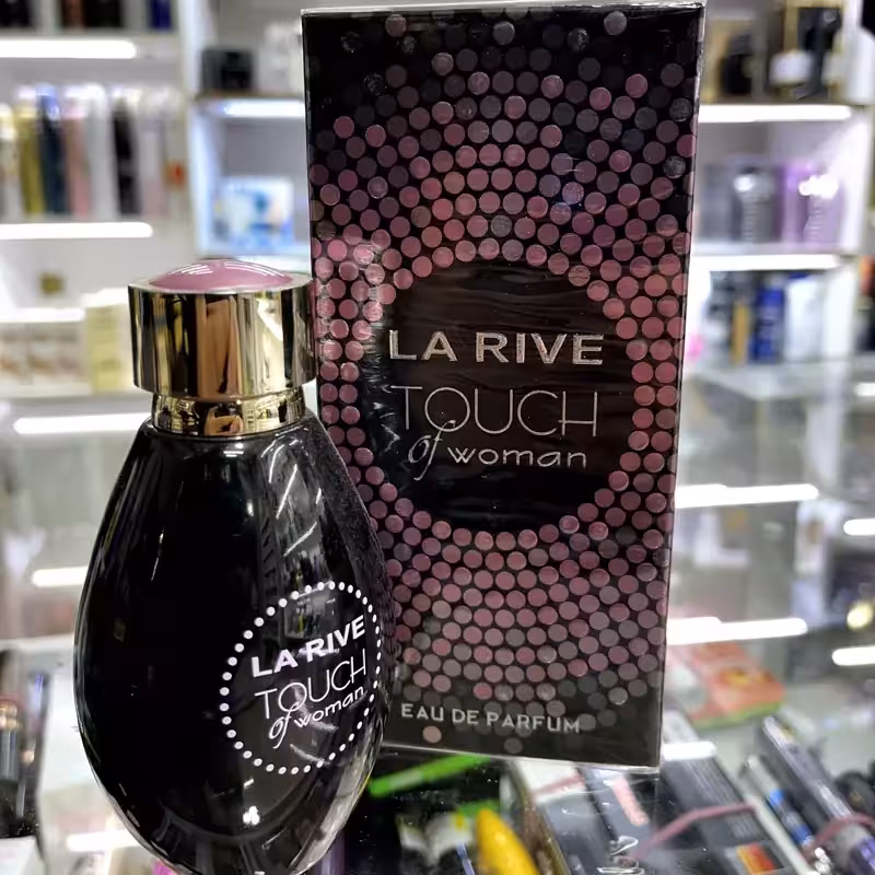 ادو پرفیوم زنانه لاریو مدل touch of woman حجم 90 میلی لیتر با رایحه گرم و شیرین | amazonchi