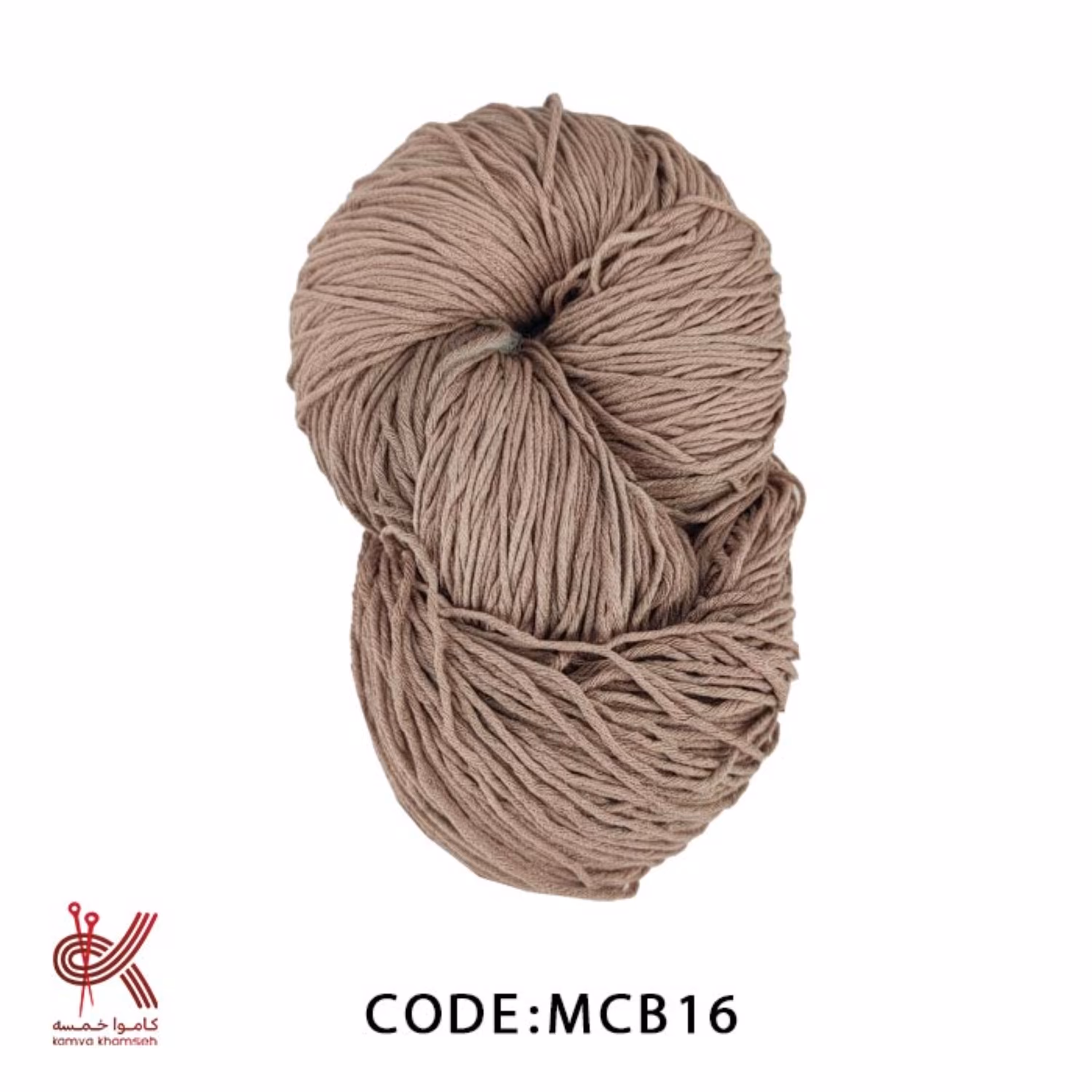 کاموا کتان بامبو شکلاتی 16  با الیاف طبیعی ضد حساسیت 100 گرم