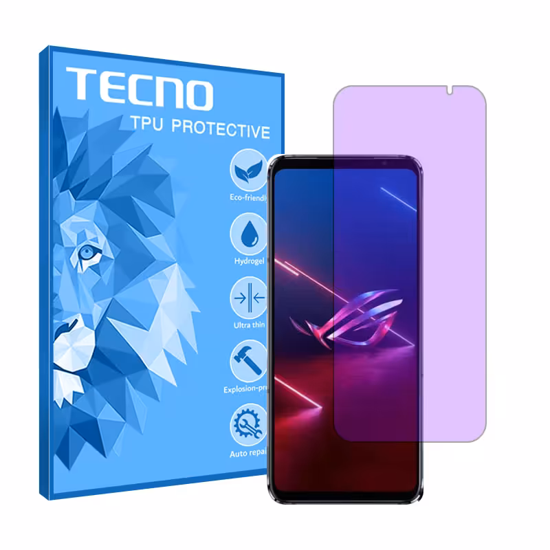 گلس ایسوس Rog Phone 5S مدل آنتی پرپل برند تکنو کد S