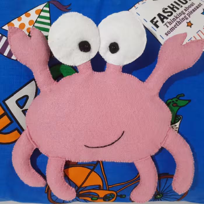 عروسک خرچنگ نمدی